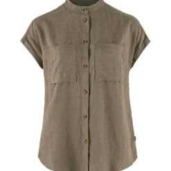 Outlet Fju00e4llru00e4ven Fjällräven paita Övik Hemp Shirt SS W 244 Suede Brown