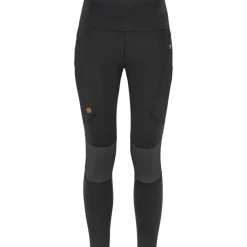 Hot Fju00e4llru00e4ven Fjällräven tights Abisko Trekking Pro W 550-048 Black-Iron Grey