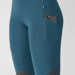 Hot Fju00e4llru00e4ven Fjällräven tights Abisko Trekking Pro W 550-048 Black-Iron Grey