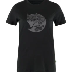 Fju00e4llru00e4ven Fjällräven t-paita Abisko Wool Fox SS W 550-048 Black-Iron Grey