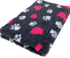 Online Foxy Fur makuualusta Tummanharmaa hertta 100x75 cm