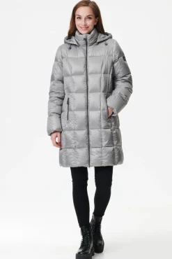 Hot Frandsen untuvatakki 766-10580 vaaleanharmaa 96