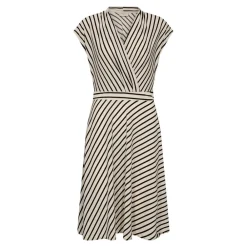 Sale Freequent mekko FqYrsa-dress Tofu w. Black / luonnonvalkoinen