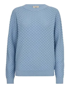 Freequent neule FqDodo-Pu Diamo Chambray Blue