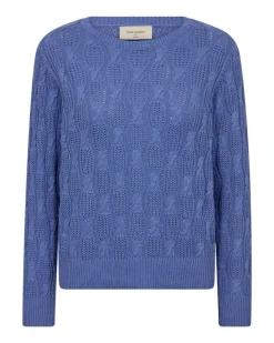 Best Freequent neule FqDomo-pullover Wedgewood / Sininen