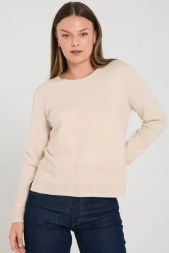Outlet Freequent neule FqFlow-pullover Moonbeam Melange