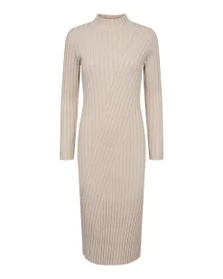 Outlet Freequent neulemekko FqSaturn-dress Moonbeam / Vaalea beige