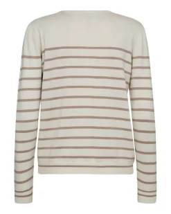 Freequent neuletakki FqPixie-cardigan Offwhite w. Simply Taupe