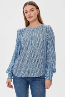 Best Freequent pusero FqAdney-blouse Della robbia blue / Black