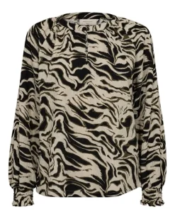 Best Freequent Pusero FqNalia-blouse 204892 Deep Depths w. Moonbeam