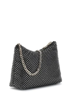 New Guess juhlalaukku Pwe Zalina Top Zip Shoulder bag Pwe Pewter