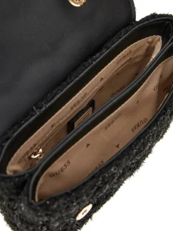 Online Guess laukku Bla Giully Mini 2 Comp Cnvrtbl Flp Bla Black