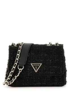 Online Guess laukku Bla Giully Mini 2 Comp Cnvrtbl Flp Bla Black