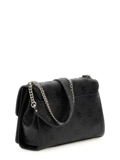 Online Guess laukku Blo Cresidia II Cnvrtbl Xbody Flap Blo Black logo