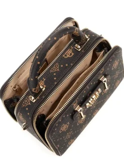 Outlet Guess laukku Esl Silia Mini Satchel Esl Espresso logo