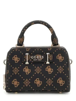 Outlet Guess laukku Esl Silia Mini Satchel Esl Espresso logo