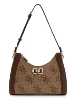 Discount Guess laukku HWOS99 01180 Lgw Karnilla Logo Shoulder Bag Lgw Logo / Brown