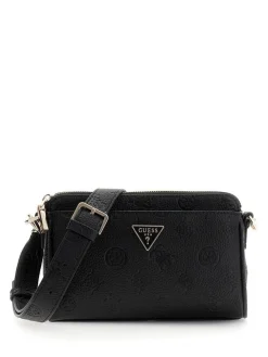 New Guess laukku HWPD98 88720 Blo Cresidia II Mini Xbody Top Zip Blo Black logo