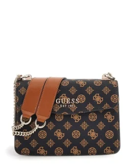 Online Guess laukku Mom Evelune Convertible Xbody Flap Mom Mocha Logo Multi