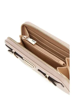 Hot Guess lompakko Alm Eco Ali Slg Medium Zip Around Alm Almond