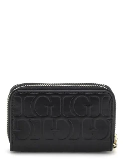 lompakko Bla G Television Dbl Zip Mini Wllt*Guess Best