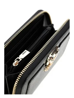 Online Guess lompakko Bla Orlina Slg Medium Zip Around Bla Black