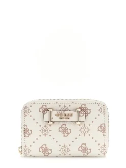 Guess lompakko Vno Slia Slg Medium Zip Around Vno Vanilla logo
