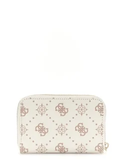 Guess lompakko Vno Slia Slg Medium Zip Around Vno Vanilla logo