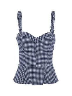 Clearance Guess toppi Vichy I71U Sini/valk ruutu