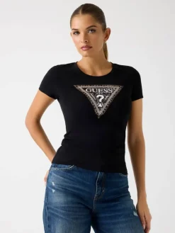 Online Guess t-paita Python JBLK Musta