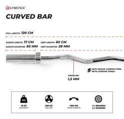 hauistanko Olympic 10 kg*Gymstick Outlet
