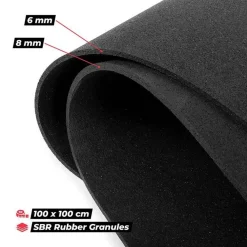 palamatto Pro Rubber 100 x 100 x 0,8 cm*Gymstick Outlet