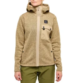 Hot Haglu00f6fs Haglöfs fleece Hede Mid Hood Women 007 Sand