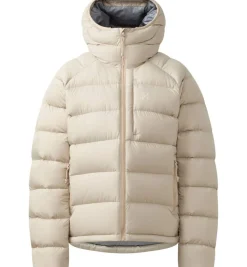 New Haglu00f6fs Haglöfs takki Rosson Down Hood W 5S9 Chalk Beige