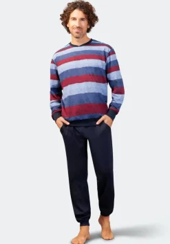 Online Hajo Pyjama 53762 636 Marine/Rot