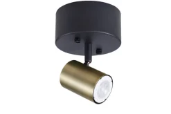 kattospotti Gold Tube 1-osainen kulta-musta*Heat New