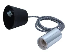 Clearance Heat lampunjohto tekstiili 1,6 m siksak-kuvio