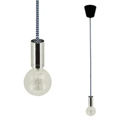 Clearance Heat lampunjohto tekstiili 1,6 m siksak-kuvio