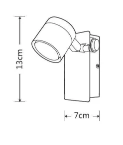 LED-kylpyhuonevalaisin Mirror 1-osainen*Heat Clearance