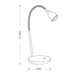 LED-pöytävalaisin Flex sininen*Heat Best