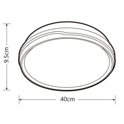 Best Heat plafondi Nubes Easy Mount 40 cm valkoinen kuvio