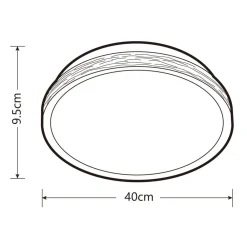 plafondi Spots Easy Mount 40 cm valkoinen*Heat Hot