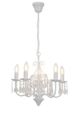 Pradium kristallikruunu 50 cm valkoinen*Heat Outlet