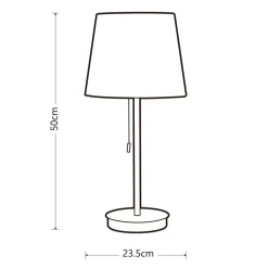 pöytävalaisin Rose 50 cm ruusukulta-valkoinen*Heat Hot