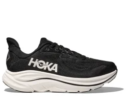 Outlet Hoka juoksukengät Clifton 10 Wide BLACK / WHITE