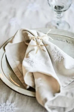 Online IB Laursen kaitaliina lumihiutale 30x160 cm pellava