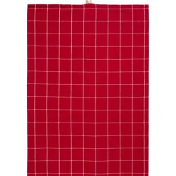 Hot IB Laursen keittiöpyyhe Silja 50x70 cm punainen ruutukuvio