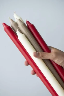 Best IB Laursen kruunukynttilä 29 cm rustiikki punainen