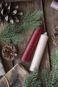 New IB Laursen kruunukynttilä bordeaux 11 cm