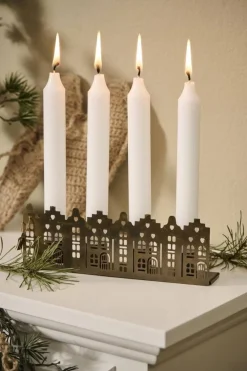 Best IB Laursen kynttilänjalat talot 4 x 2,2 cm